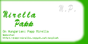 mirella papp business card